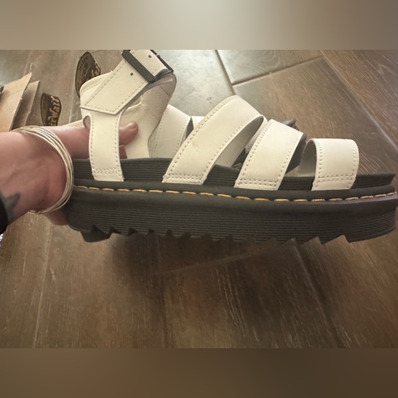 Dr Martens Blaire White Leather Sandals Women's Size US 7 - Picture 6 of 7